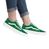 Green Low Top Flat Sneaker