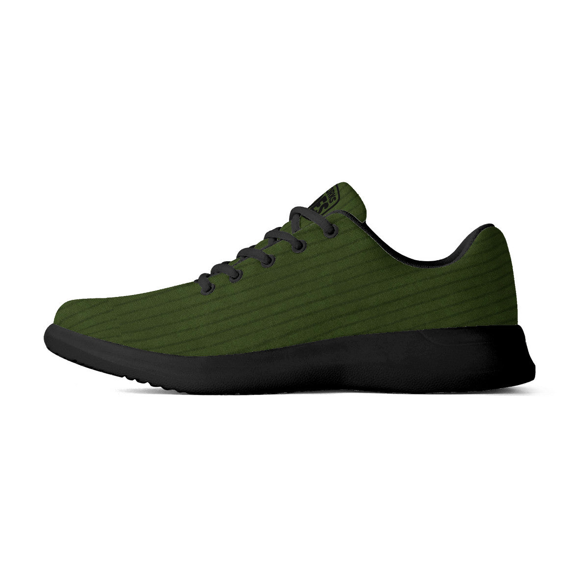 Green Corduroy Unisex Athletic Running Shoes