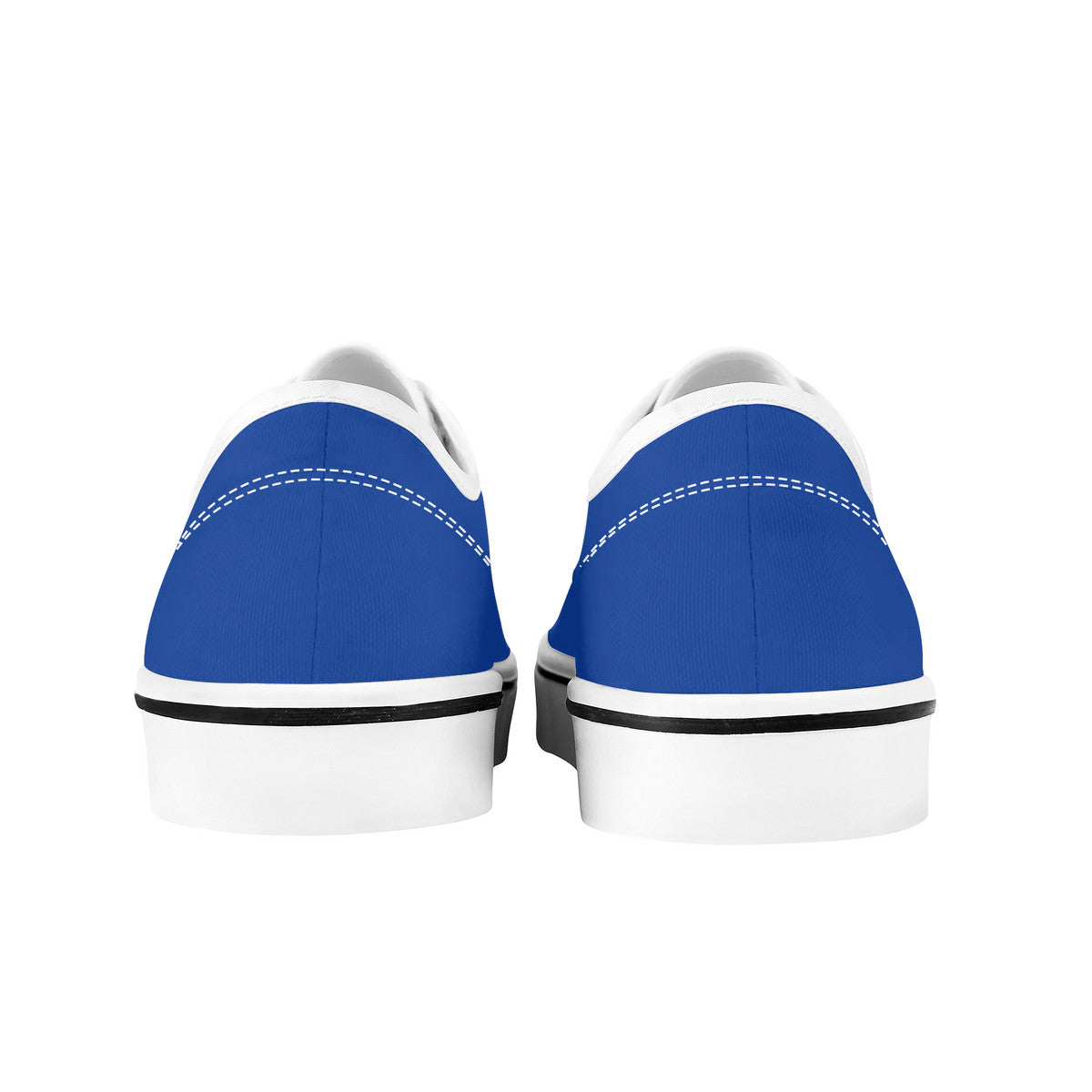 Navy blue Skate Shoes With Customized Tongue - White