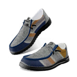 Unisex Tribal Striped Canvas Loafers