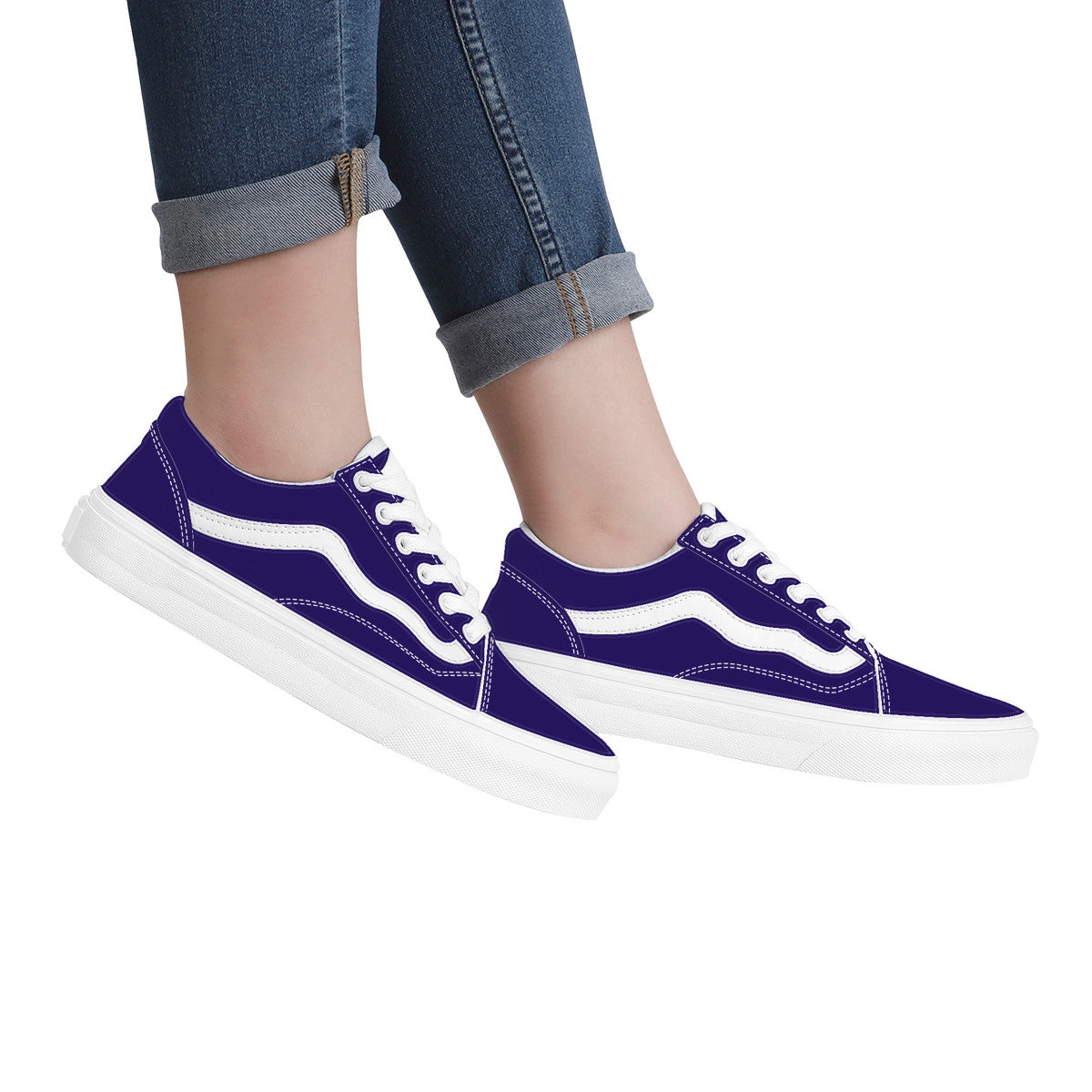 Ravens Purple Low Top Flat Sneaker