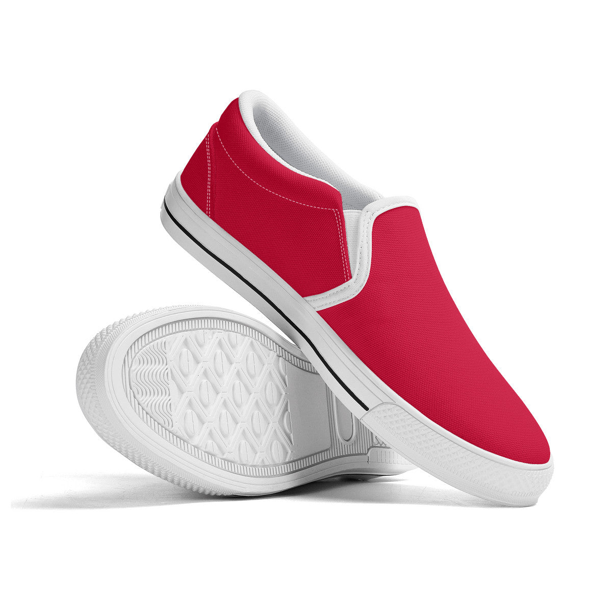 Trendy Red Unisex Slip-on Shoes