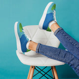 Blue Low Top Unisex Sneaker – Timeless Style by Footworks Shoes