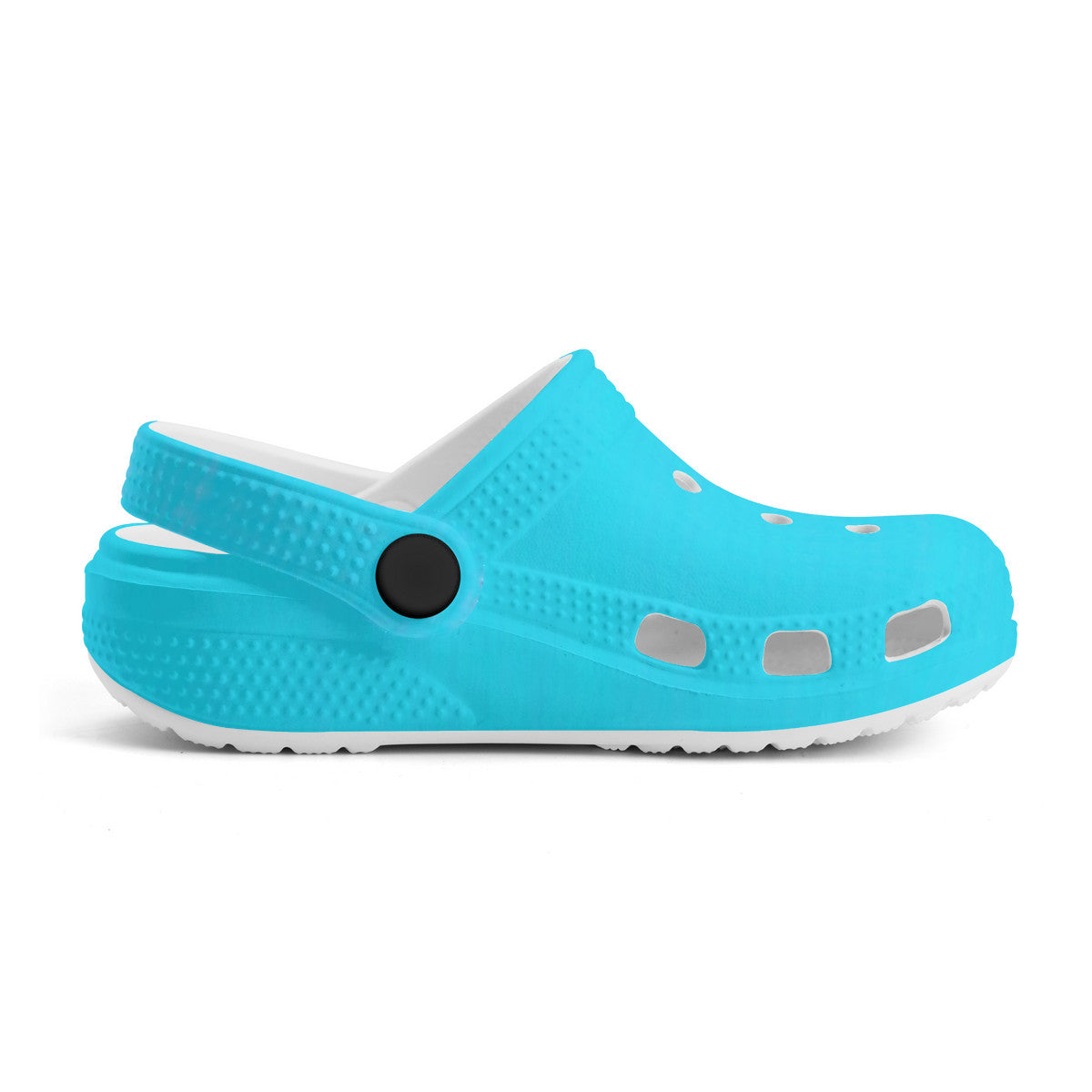 Kid's Neon Blue Casual Clogs