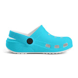 Kid's Neon Blue Casual Clogs