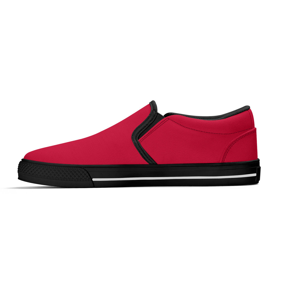 Trendy Red Unisex Slip-on Shoes