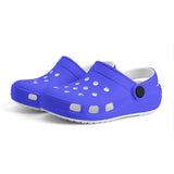 Kid's Neon Dark Blue Casual Clogs