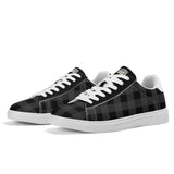Black Unisex Premium Synthetic Leather Sneakers