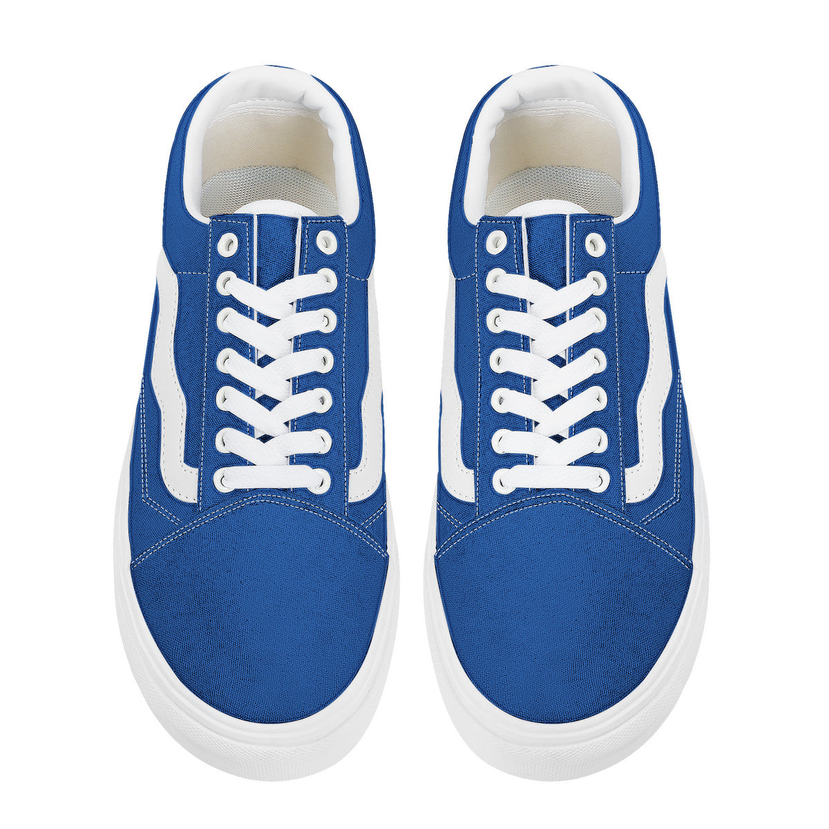 Blue Low Top Flat Sneaker