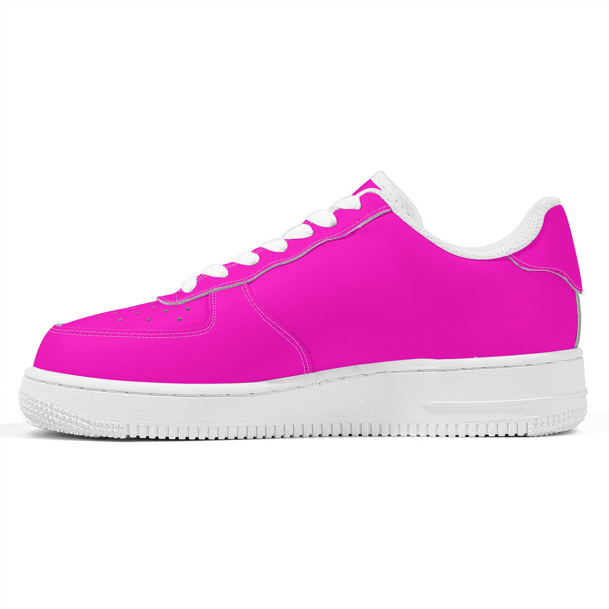 Hot Pink Unisex Microfiber Sneakers