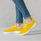 Bannana Yellow  Mesh Knit Sneakers