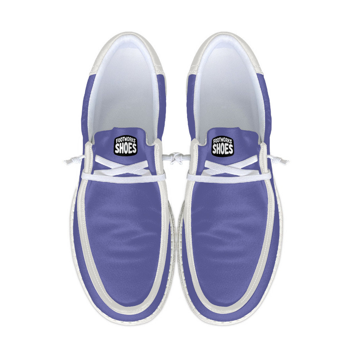 Unisex Purple Canvas Loafers