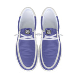 Unisex Purple Canvas Loafers