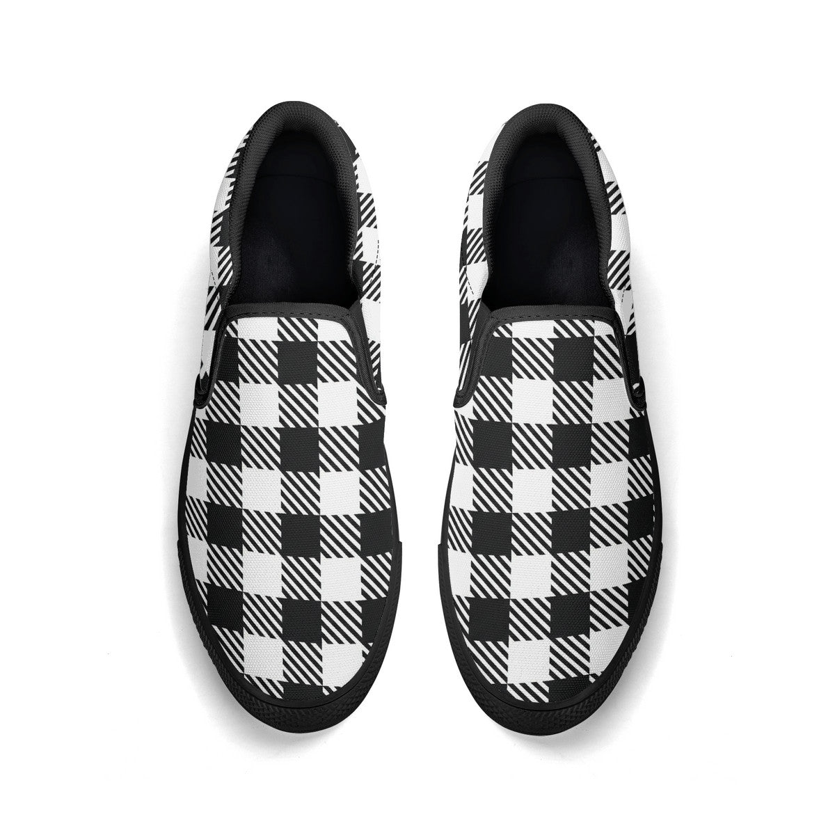 Buffalo Check Unisex Slip-on Shoes