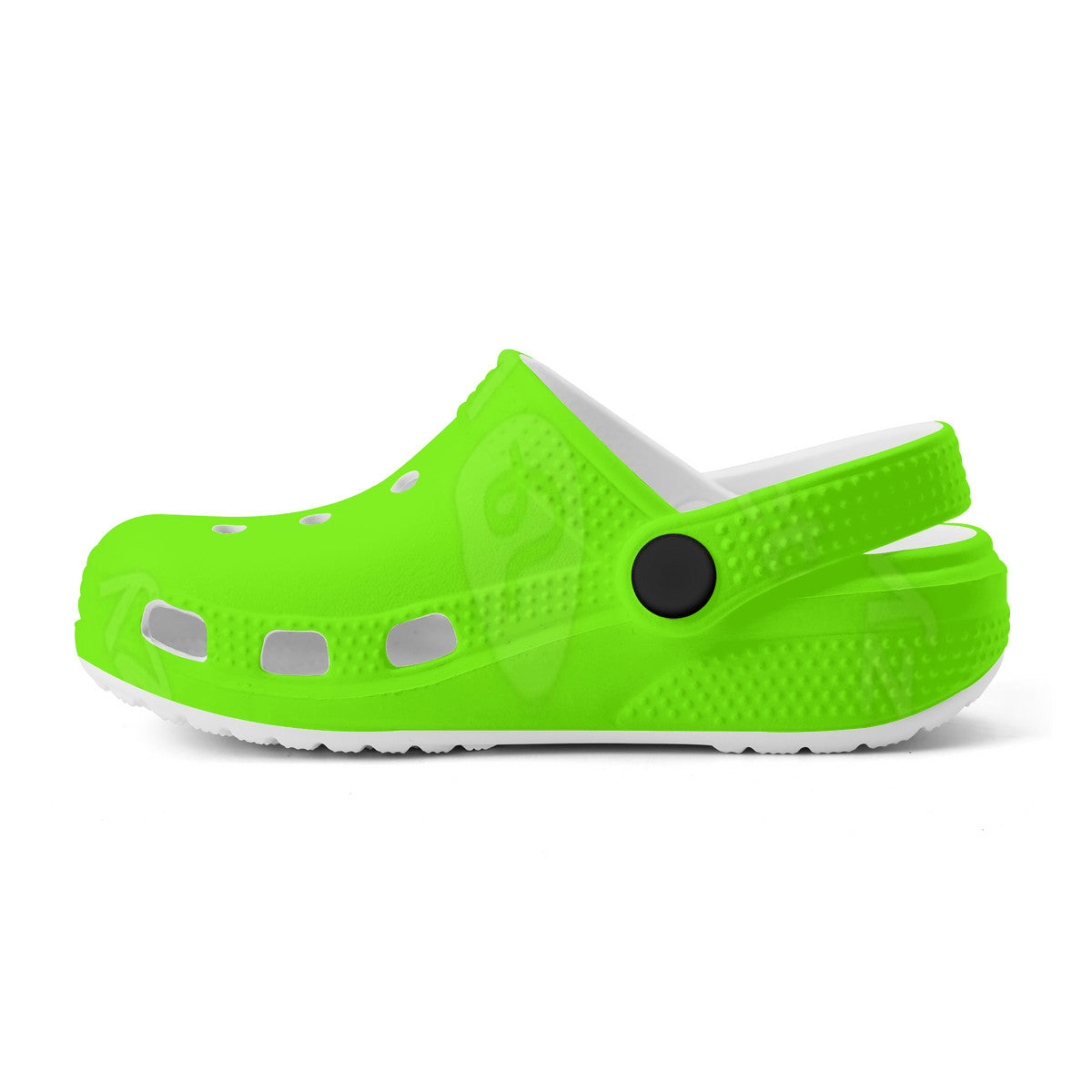 Kid's Neon Green Casual Clogs