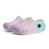 Kid's Mermaid Gradient Casual Clogs