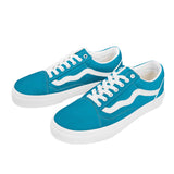 Aqua Blue Low Top Flat Sneaker