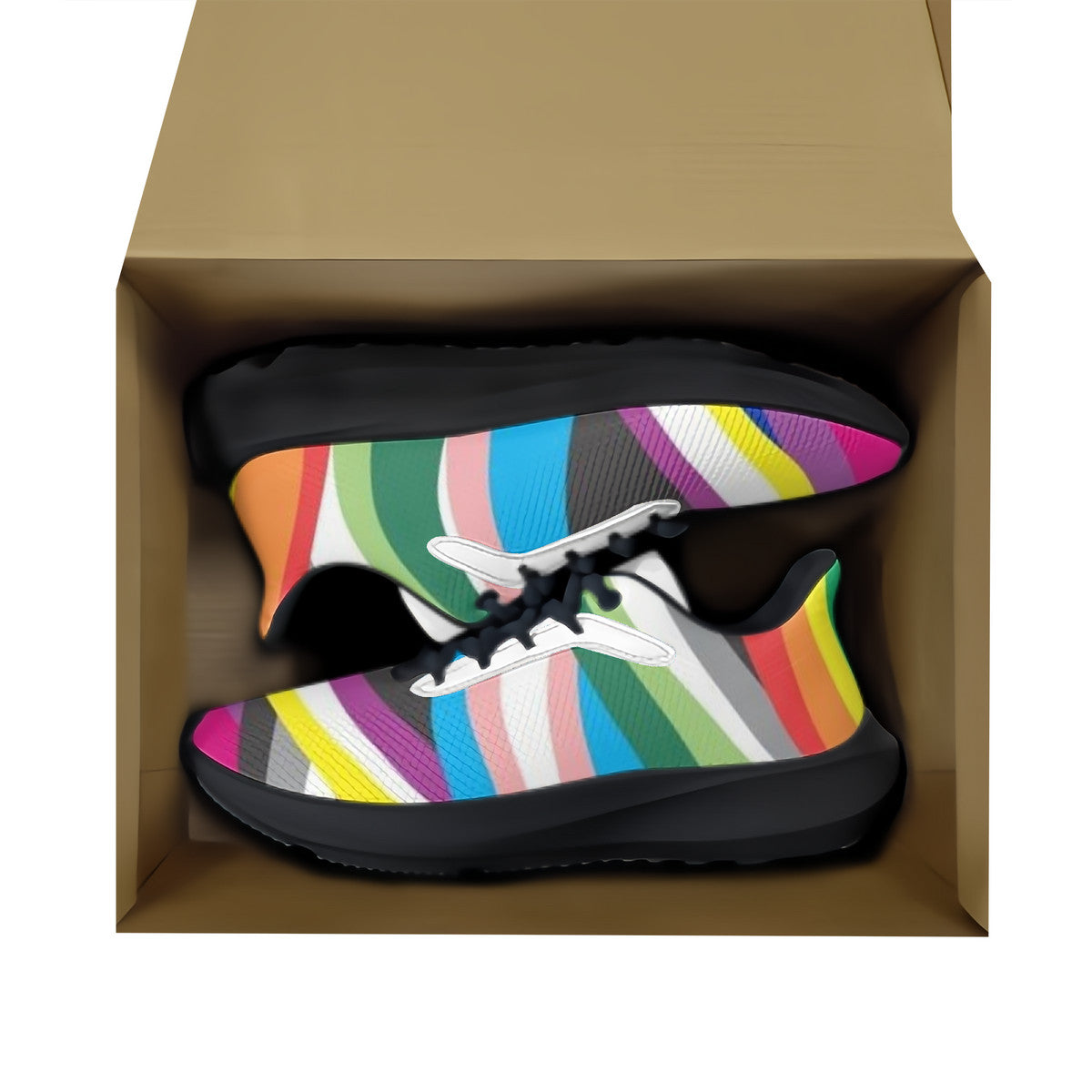 LGTBQ Unisex Lace Up Running Shoes