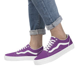 Purple Low Top Flat Sneaker