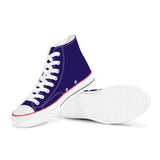 Ravens Purple High Top Canvas Shoes
