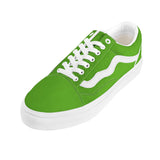 Neon Green Low Top Flat Sneaker