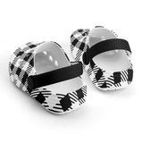 Kid's Black and White Pattern Casual Clogs