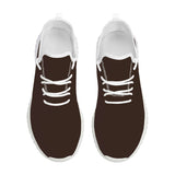 Brown Mesh Knit Sneakers
