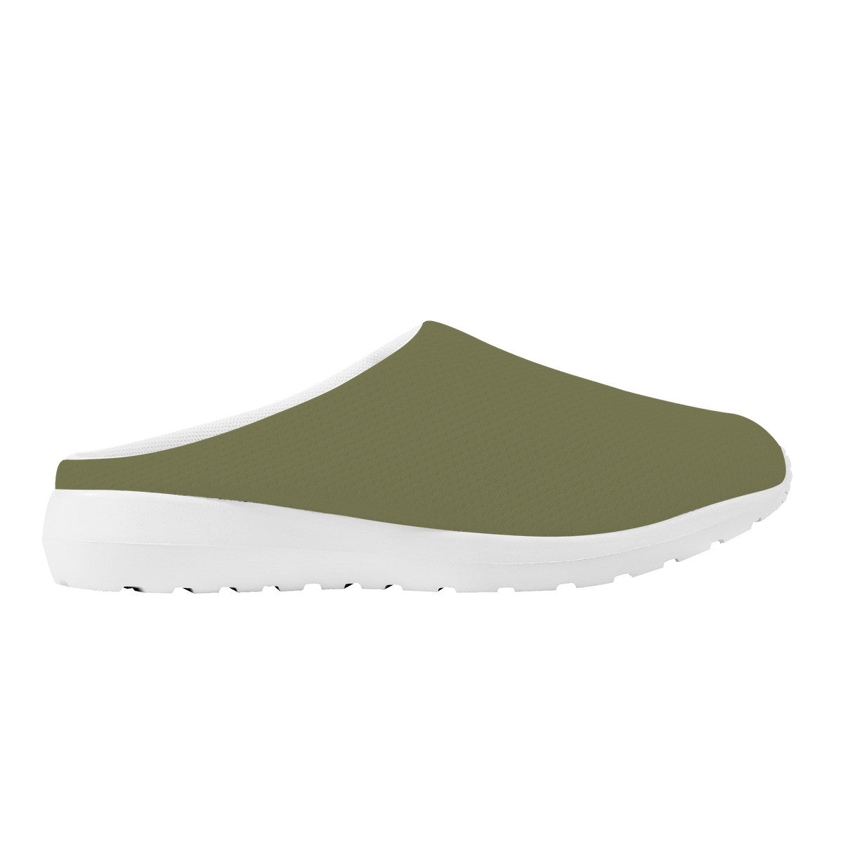 Olive Green Mesh Slipper