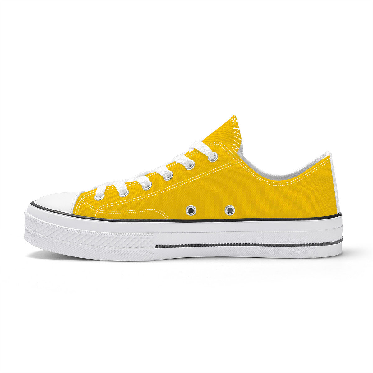 Bannana Yellow Unisex Classic Low Top Canvas Shoes