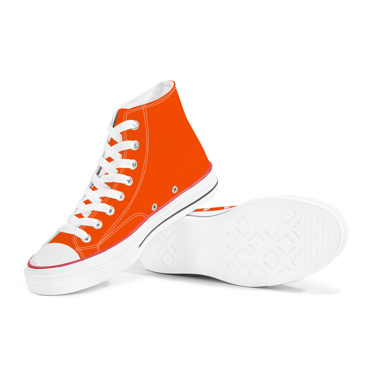 Orioles Orange High Top Canvas Shoes