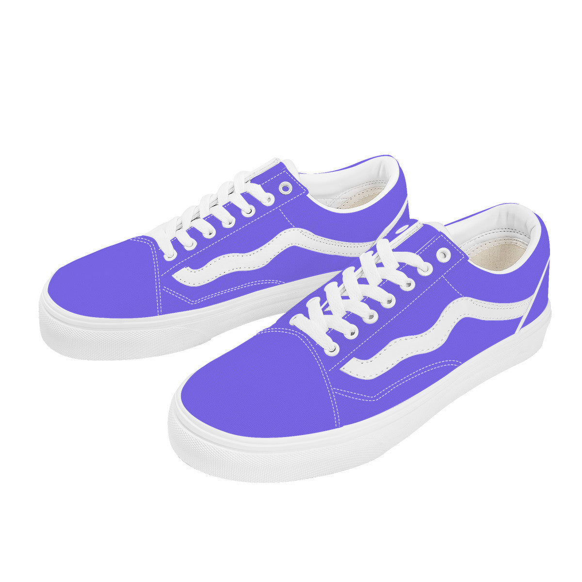 Purple Low Top Flat Sneaker