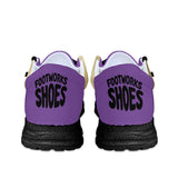 Purple and Gold Unisex Canvas Loafers