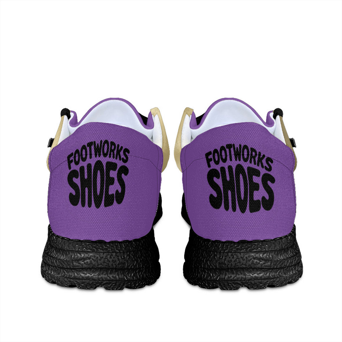 Purple and Gold Unisex Canvas Loafers