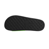 Neon green Slide Sandals - Black