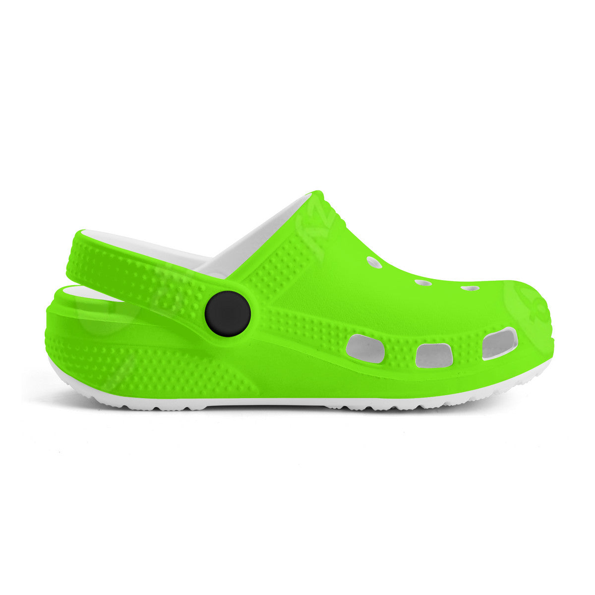 Kid's Neon Green Casual Clogs