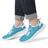 Blue Mesh Knit Shoes
