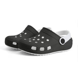 Kid's Black and White Casual Clogs