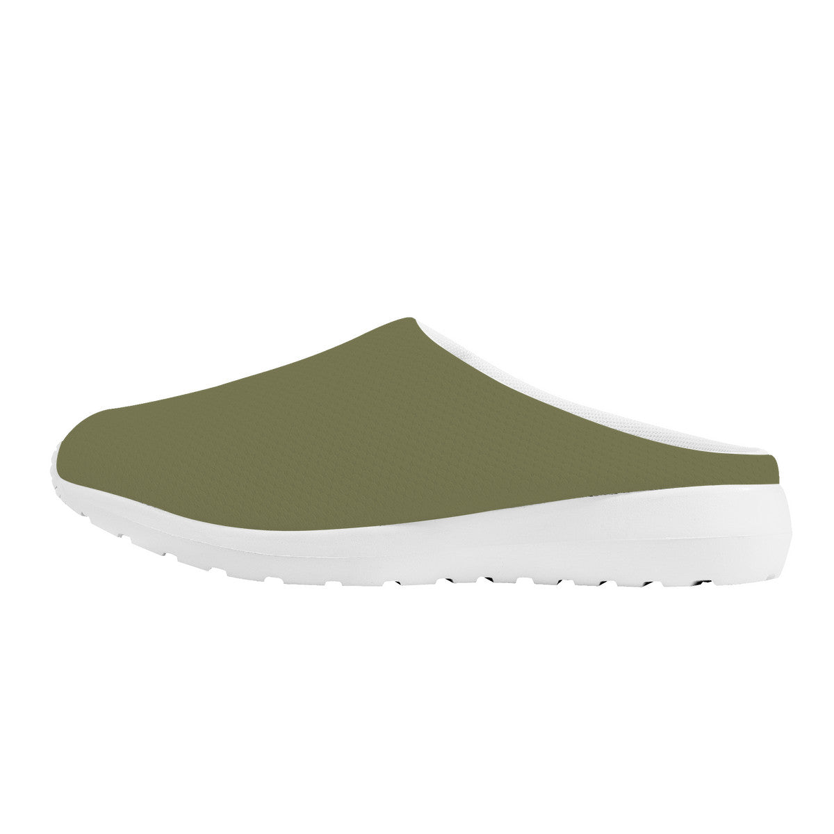 Olive Green Mesh Slipper