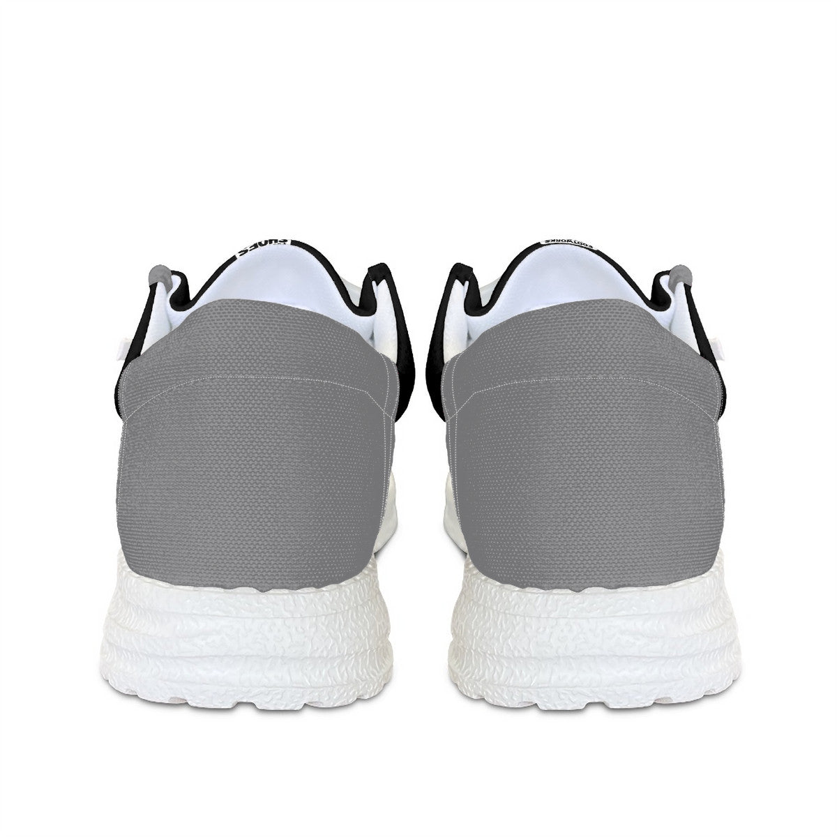 Black and gray Canvas Loafers