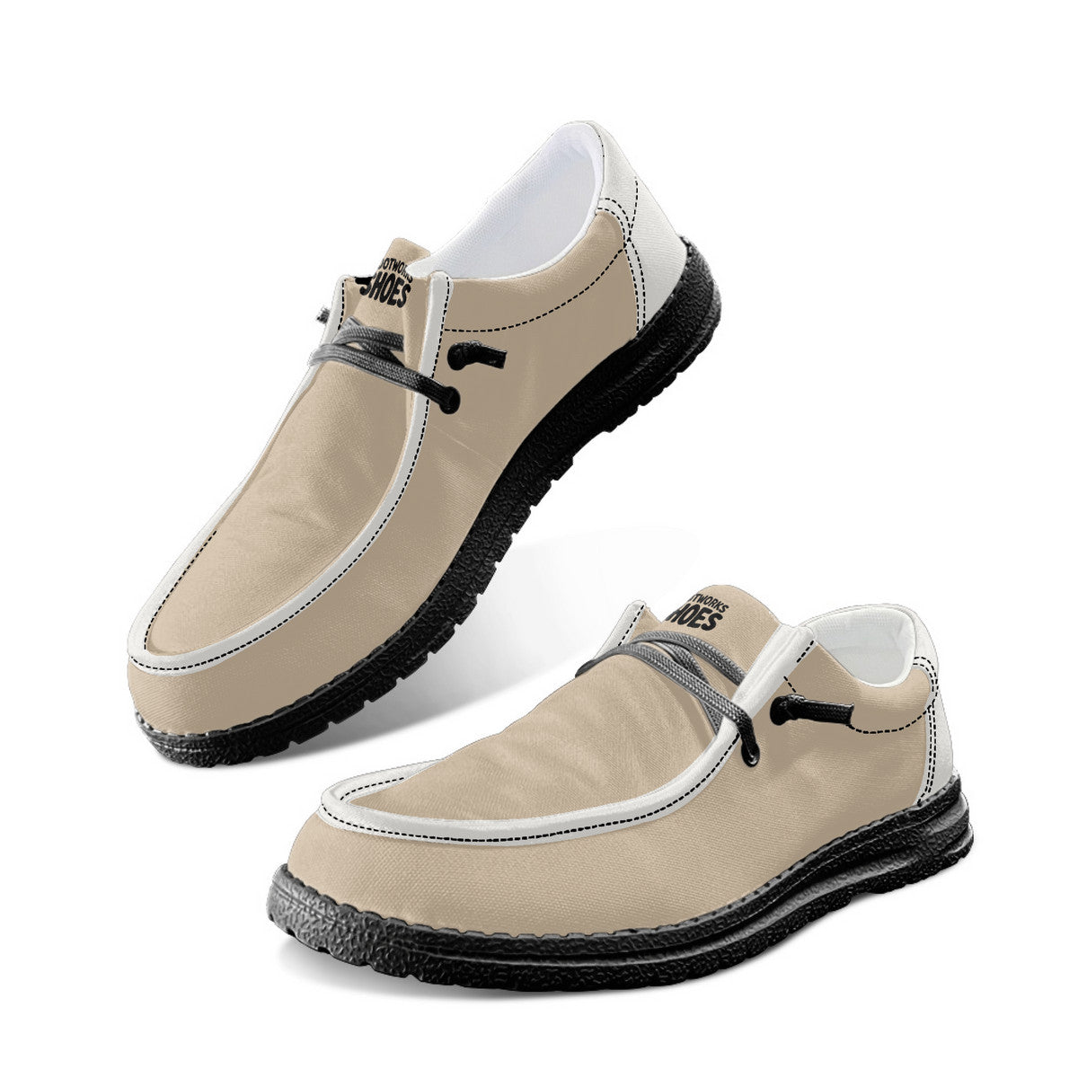 Mocha Brown Unisex Canvas Loafers