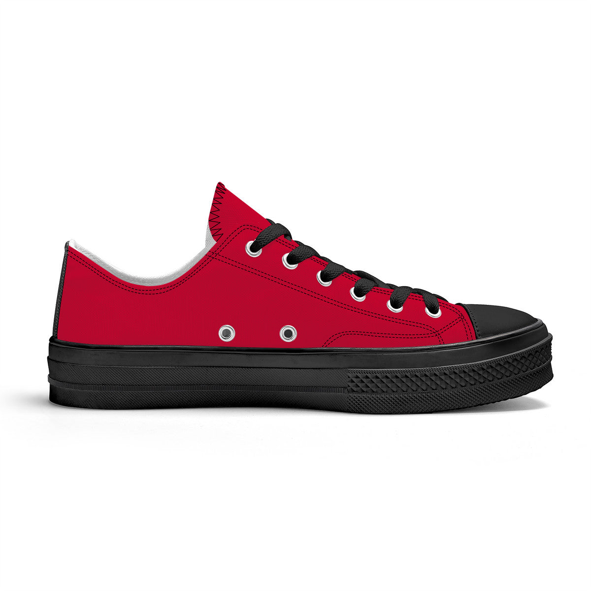 Red Unisex Classic Low Top Canvas Shoes
