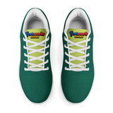 Unisex Neon Green Flat Tennis Sneakers Athletic Running Shoes