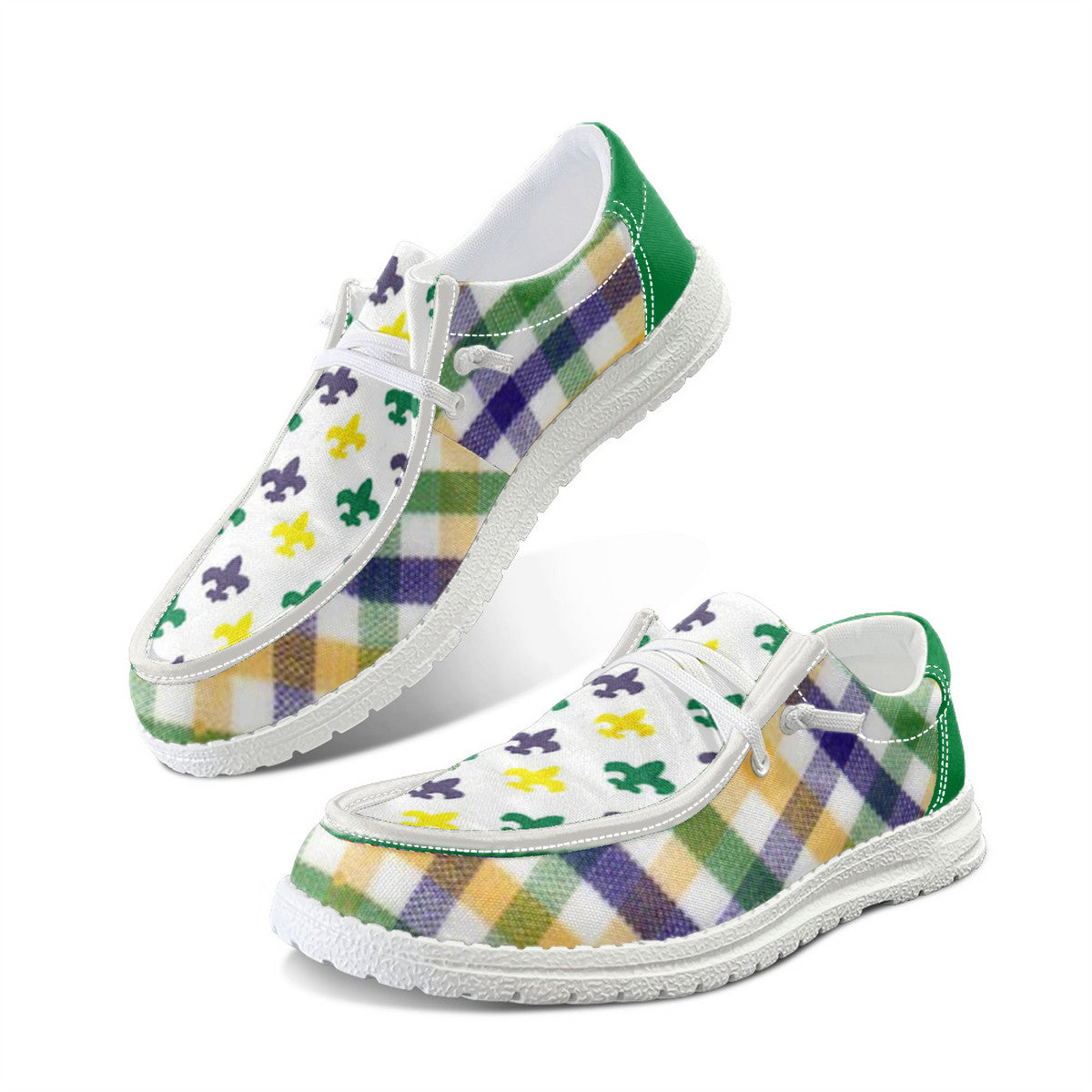 Patterned Unisex Canvas Loafers