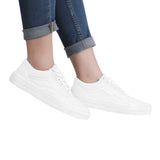 White Low Top Flat Sneaker
