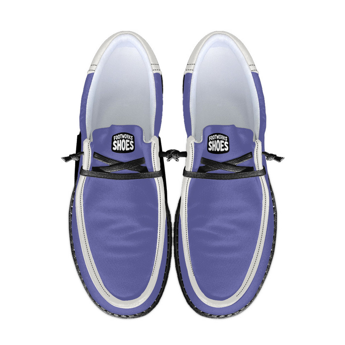 Unisex Purple Canvas Loafers