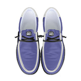 Unisex Purple Canvas Loafers