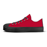 Red Unisex Classic Low Top Canvas Shoes