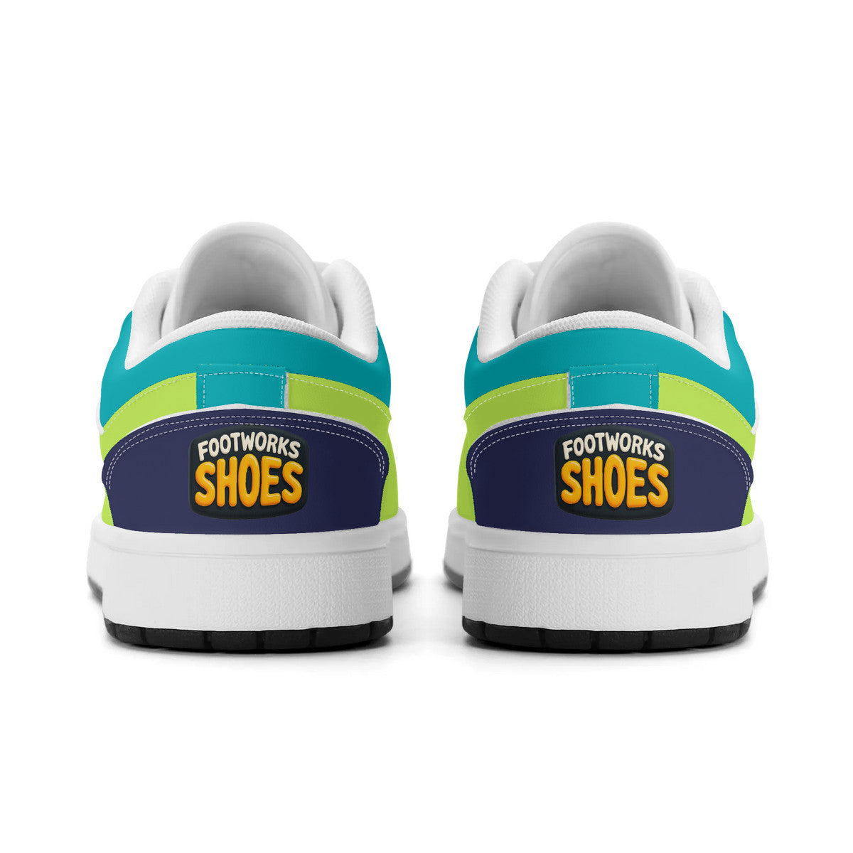 Unisex Greens Leather Low Top Sneakers