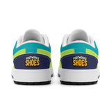 Unisex Greens Leather Low Top Sneakers