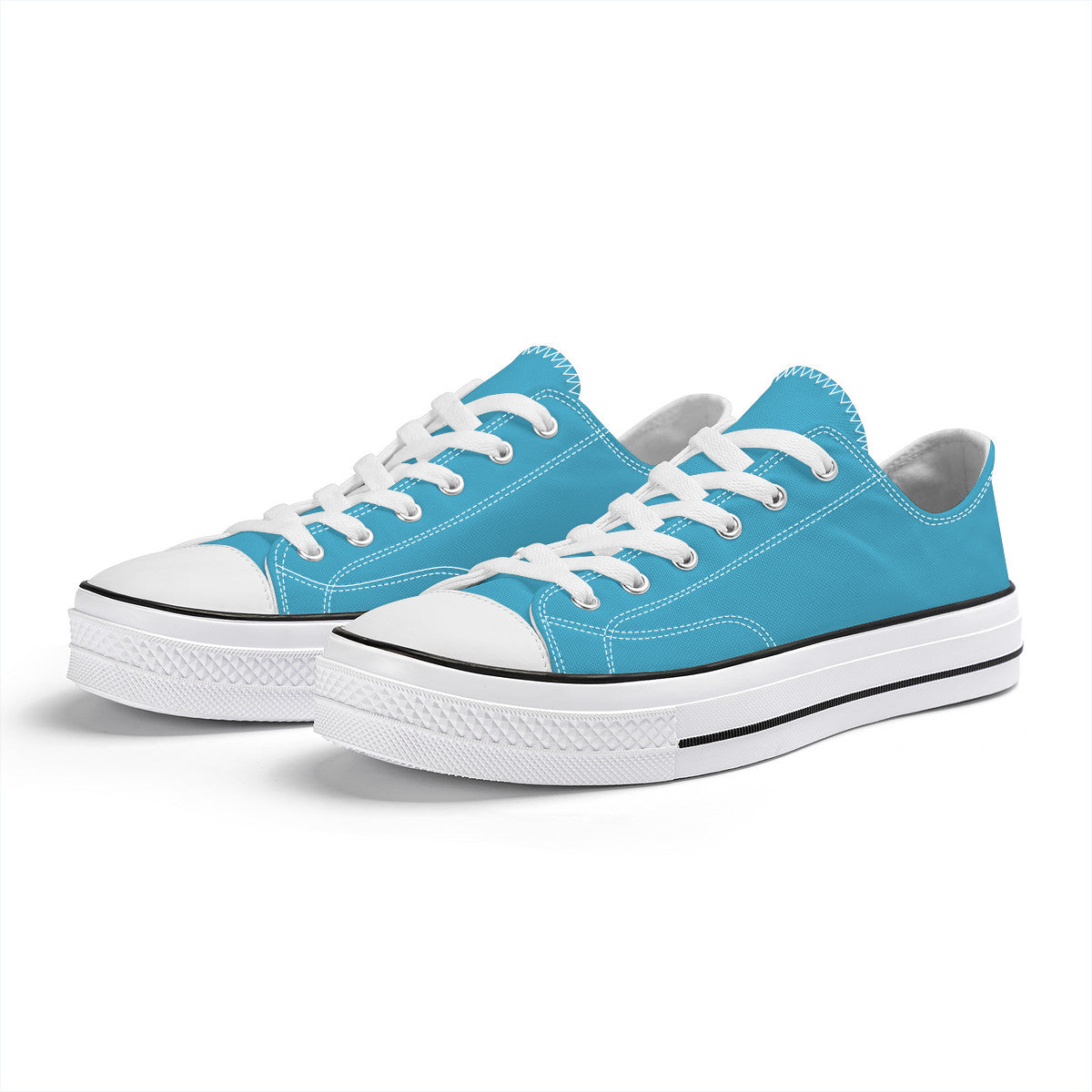 Blue Unisex Classic Low Top Canvas Shoes